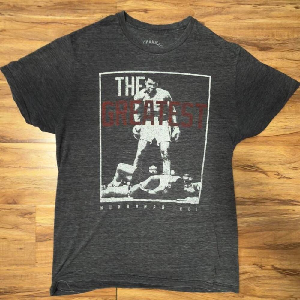 Muhammad Ali Large Black Boxing Graphic T-Shirt